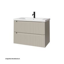 Caprigo Тумба с раковиной TERMIN-Smalty STRIPE 80 см, бежевая, эмаль