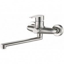 HAIBA Смеситель для ванны 200мм, нержавеющая сталь HB60801-2