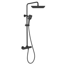 Vincea Душевая стойка Next, термостат, черная матовая VSFS-1N0TMB