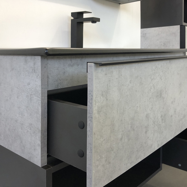 Приобрести сomforty тумба с раковиной "франкфурт-90", светлый бетон с раковиной