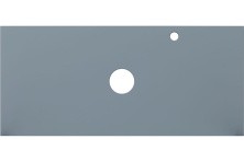 Столешница для раковины Aquanet Арт 100 см, мисти грин