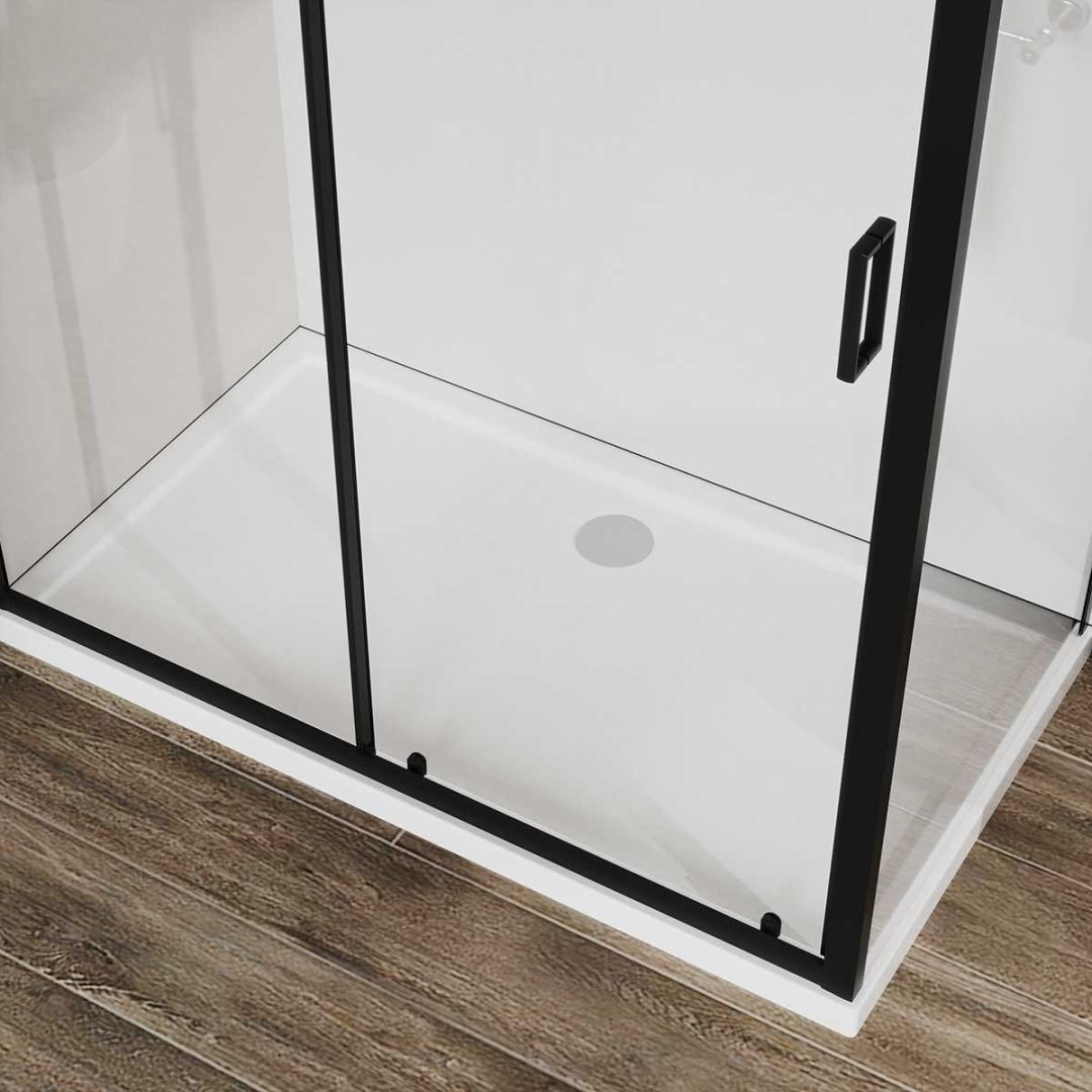 Приобрести vincea душевое ограждение city 90х120 см, прозрачное, черное vsr-5ct9012clb