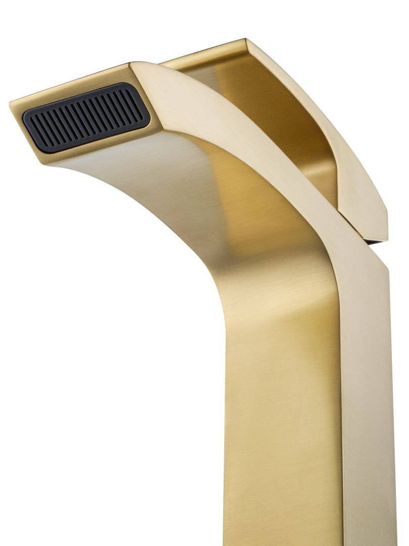 Приобрести смеситель для раковины высокий wonzon & woghand fit, брашированное золото (ww-88239009-bg)