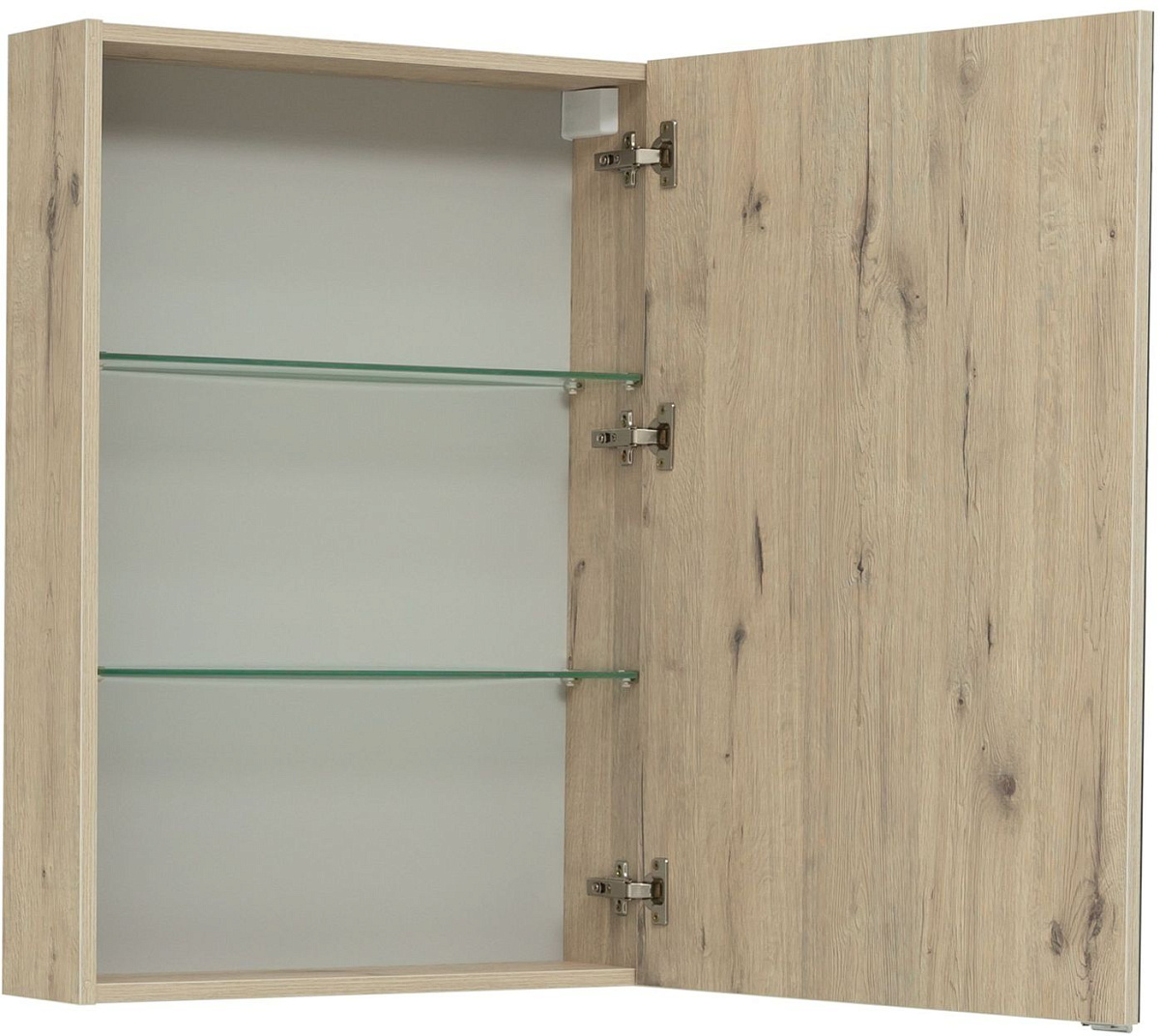 Приобрести aquanet зеркальный шкаф алвита new 60 см, дуб веллингтон белый