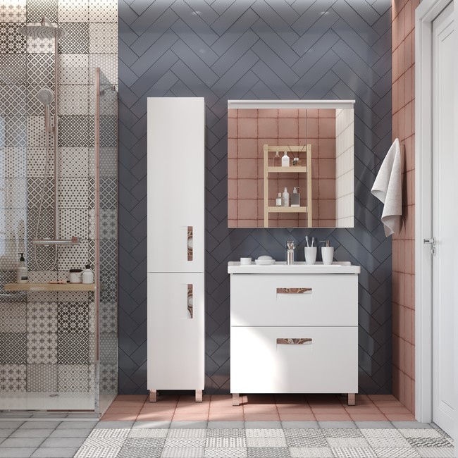 Приобрести briz тумба напольная irida 80 см, белая, т8-80