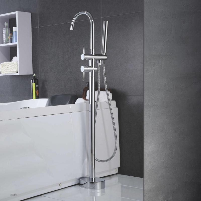 Приобрести gerhans напольный смеситель для ванны k15, хром k13219