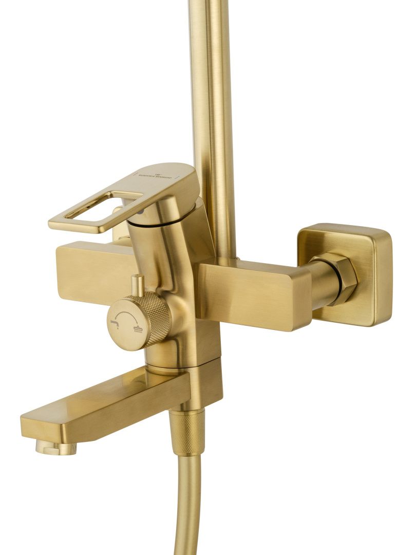 Приобрести душевая система wonzon & woghand frame, брашированное золото (ww-88739010-bg)