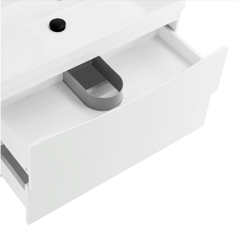 Приобрести тумба подвесная с раковиной belbagno marino-800-2c-so-bl-p 80 см, bianco lucido