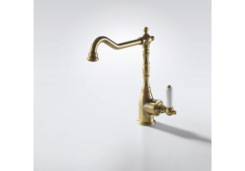 Приобрести смеситель для кухни bravat art f775109u, бронза