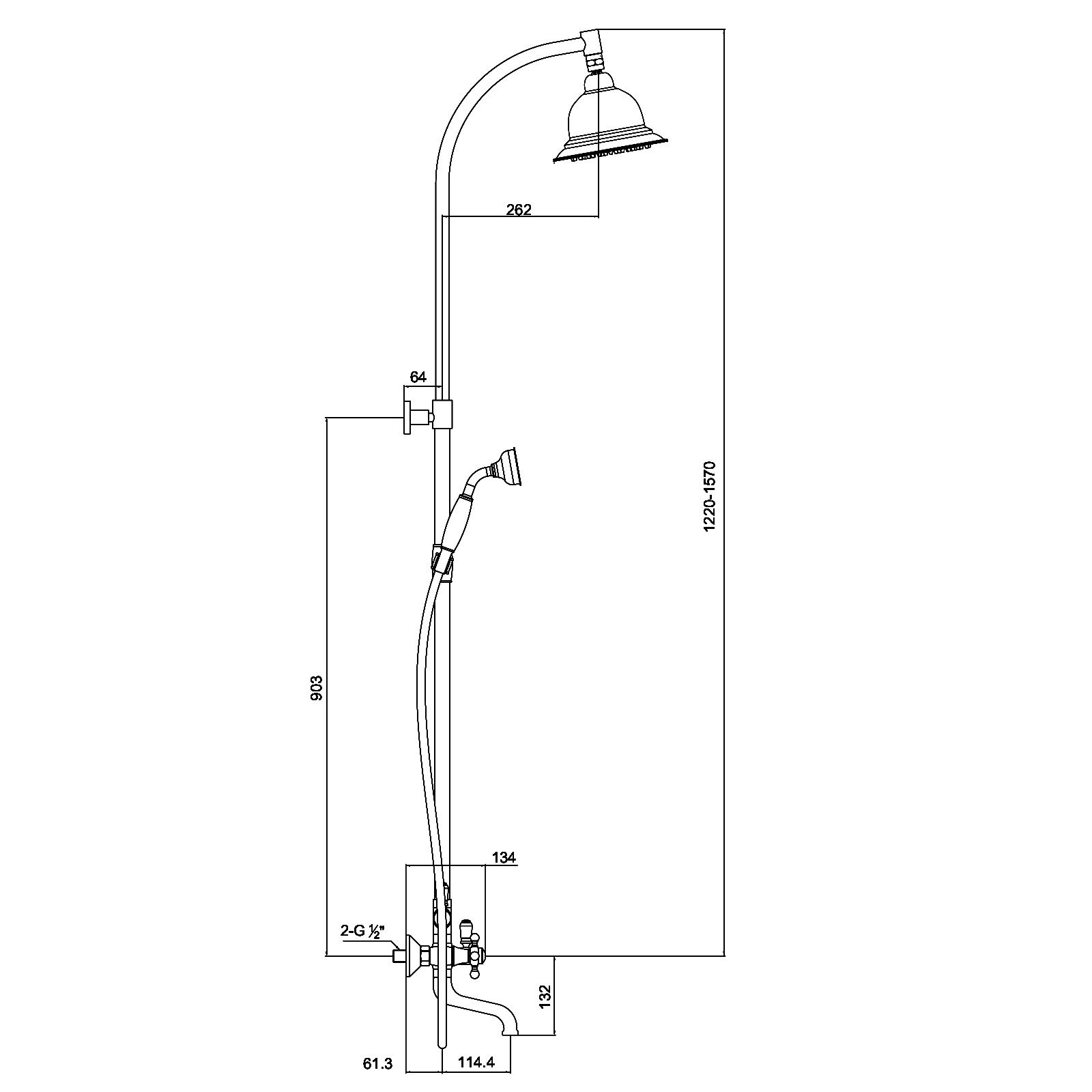 Приобрести душевая система timo nelson sx-1090 antique
