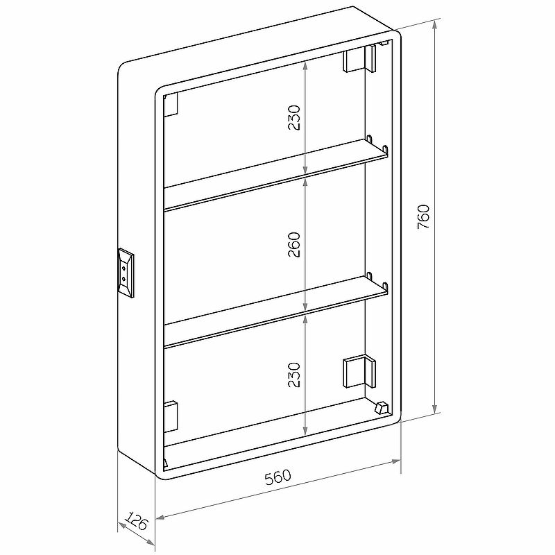 Приобрести continent зеркало шкаф с подсветкой elliott 60х80 см, сенсорный включатель, левосторонее, белое