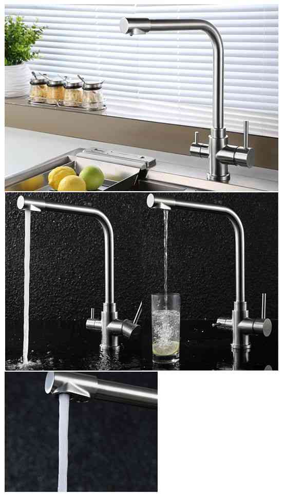 Приобрести belbagno смеситель для кухни, фильтр питьевой воды, сатин bb-lam15-in