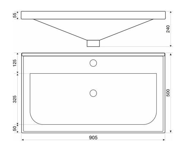 Приобрести mirsant тумба напольная soho 90 см с раковиной deep 90 ут000089883