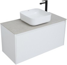 Aquanet Тумба со столешницей Nova Lite 100 см, белая (1 ящик)