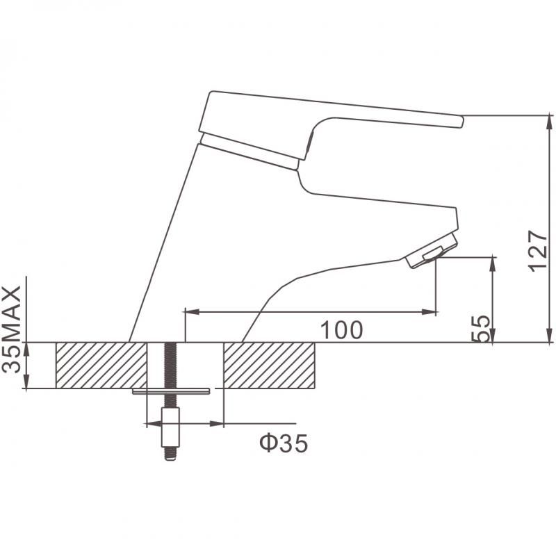 Приобрести gerhans смеситель для раковины h09, хром k11009