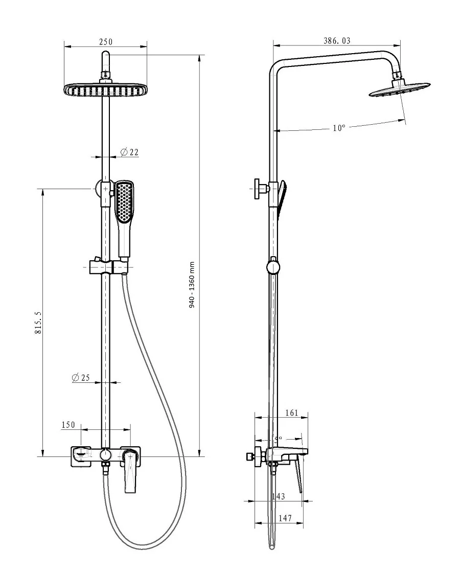 Приобрести boheme душевая система venturo, белая\хром 378-w