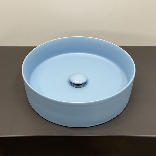 Приобрести comforty раковина 9110 ml 39х41 см, голубая матовая