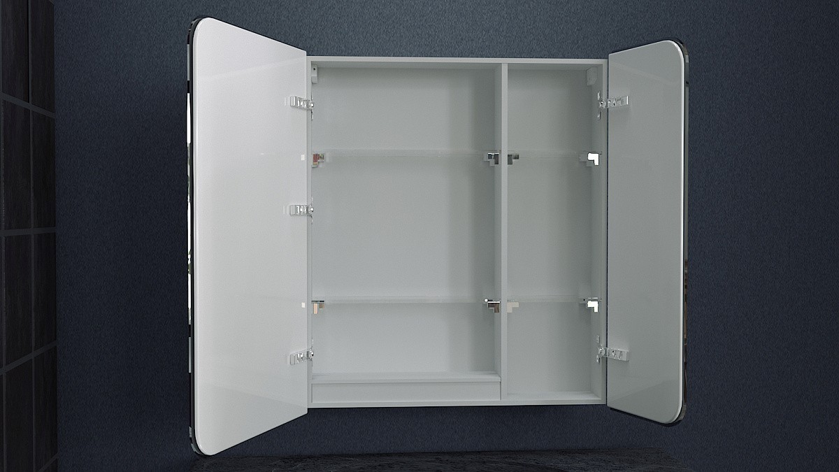 Приобрести зеркало шкаф azario adriana 1п 700x800 мм с подсветкой и диммером cs00069511