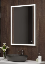 Continent Зеркало с подсветкой Solid 60х80 см, серое