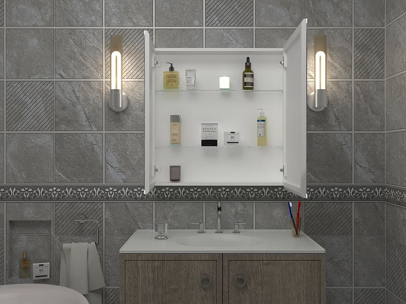 Приобрести continent зеркало шкаф с подсветкой emotion 80х80 см, бесконтакный включатель, белое