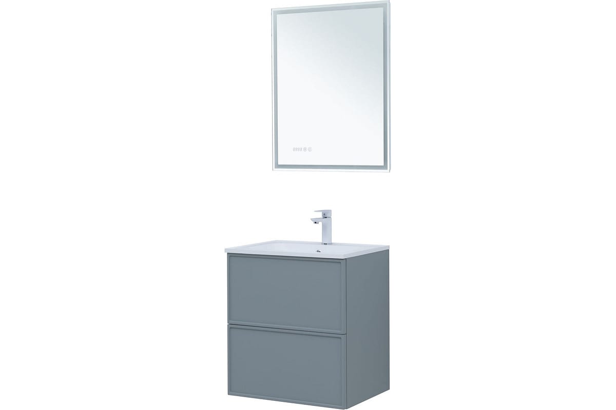 Приобрести aquanet тумба с раковиной арт 60 см, мисти грин