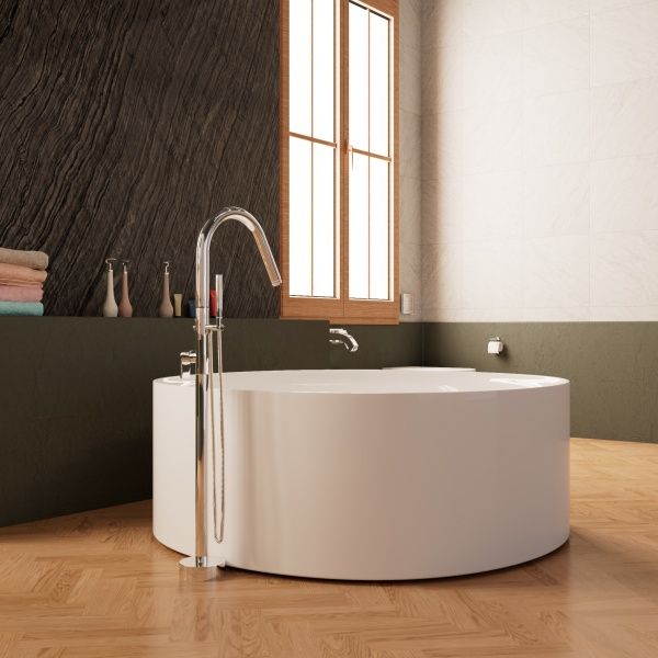 Приобрести frank акриловая ванна f6107 white,150х150 см, отдельностоящая