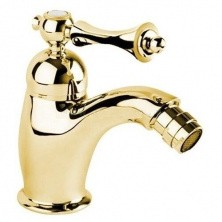 CEZARES Смеситель для биде MARGOT с донным клапаном, золото MARGOT-BSM1-03/24-M