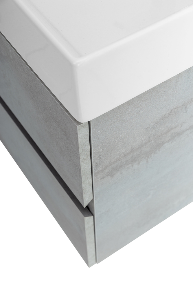 Приобрести cezares тумба подвесная с раковиной molveno 46 120 см beton, бетон molveno 46-120-2c-so-2-bet