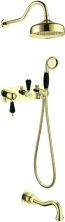 Boheme Душевая система Tradizionale, золото\черные кристаллы 258