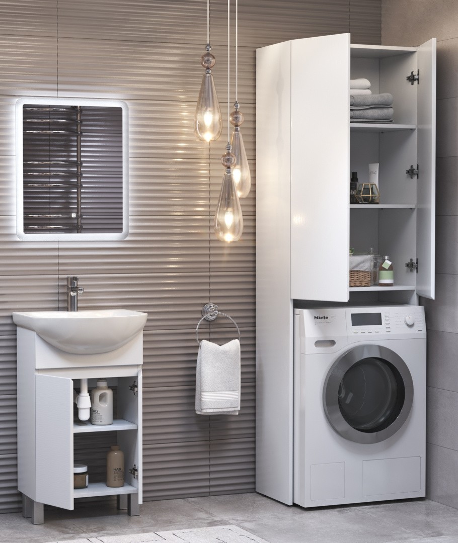 Приобрести vigo шкаф wing 64 см, под стиральную машину, белый shnr.win.64.2d белый