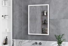 Continent Зеркало с подсветкой Stage White 60х80 см, белый