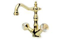 Boheme Смеситель для раковины Floral, высокий, золото 292-FL