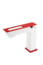 Boheme Смеситель для раковины Q, белый\красный 141-WR