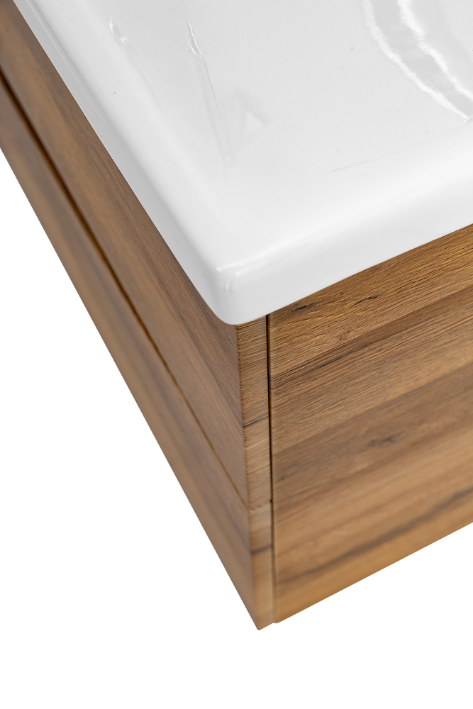 Приобрести belbagno тумба с раковиной marino-cer 100 см, подвесная rovere rustico, белая раковина