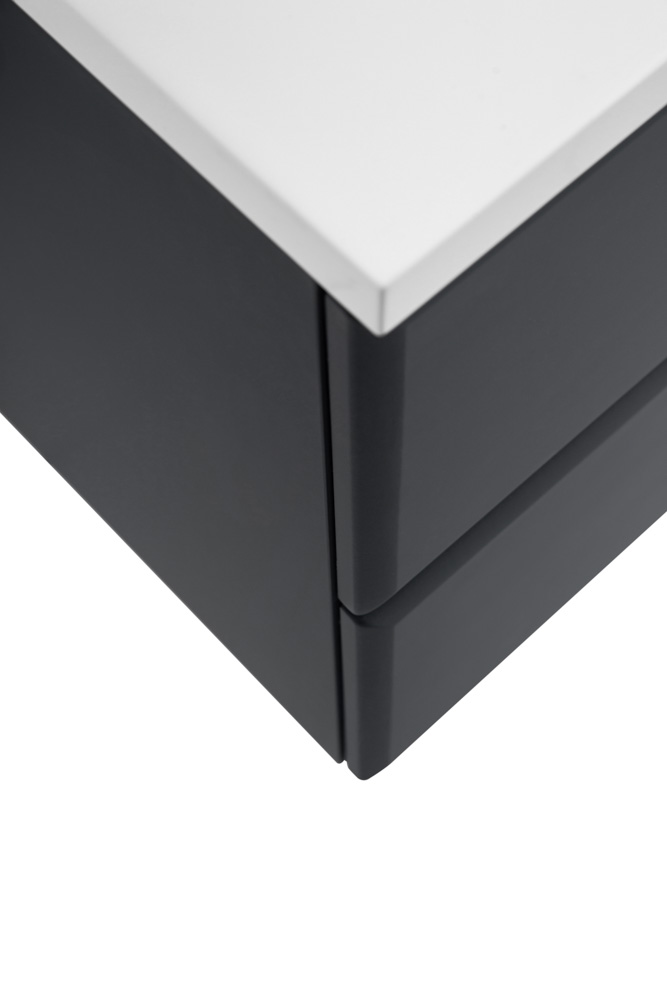 Приобрести cezares тумба подвесная с раковиной eco 120 см grafito, графит eco-1200-2c-so-gr-p