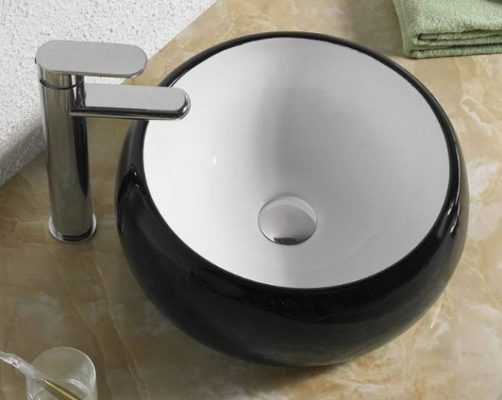 Приобрести раковина накладная ceramalux 40 см nc 5004bw