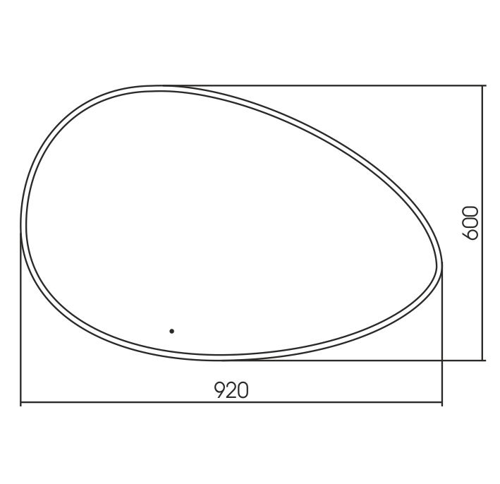 Приобрести azario зеркало omega 920*600 бесконтактный сенсор