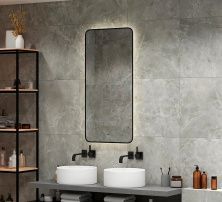 Continent Зеркало с подсветкой Torry 60х120 см, бесконтактный включатель, черное