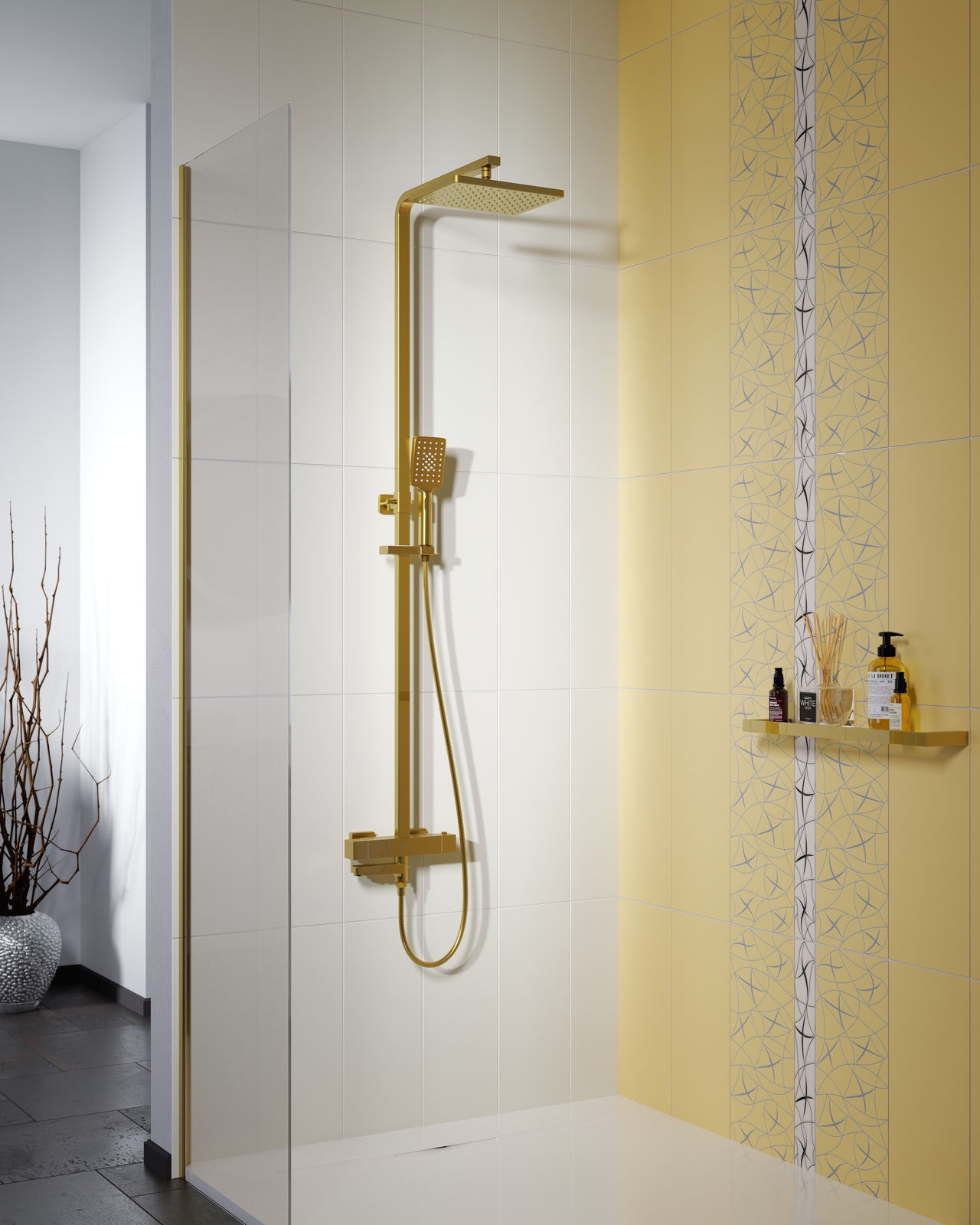 Приобрести душевая система с термостатом timo tetra-thermo sx-0169/17 золото матовое