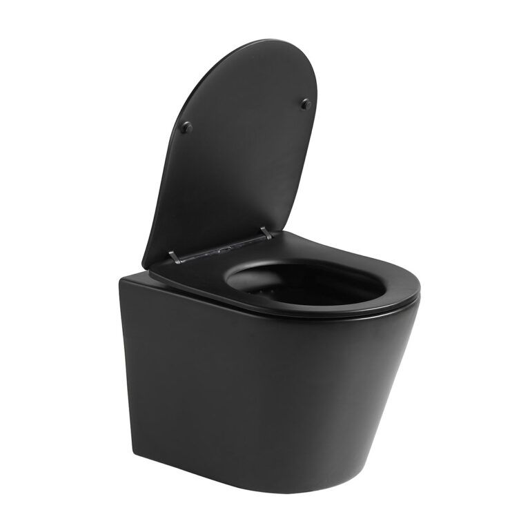 Приобрести vincea унитаз подвесной piatti, ультратонкое сиденье, микролифт, черный матовый vt1-11smb
