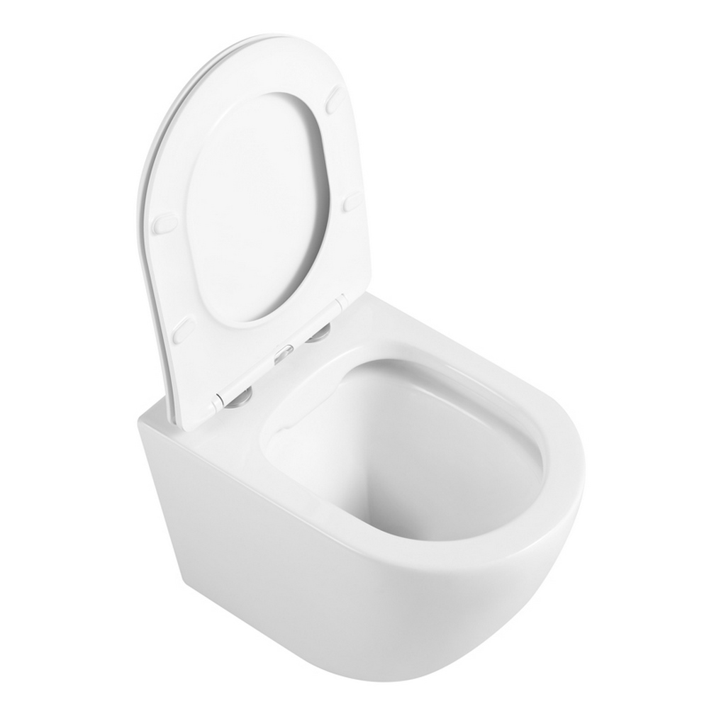 Приобрести triton подвесной унитаз verso 1832 tornado, безободковый с тонким сиденьем, микролифт