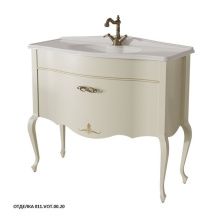 Caprigo Тумба с раковиной BOURGET 100 см, слоновая кость, эмаль