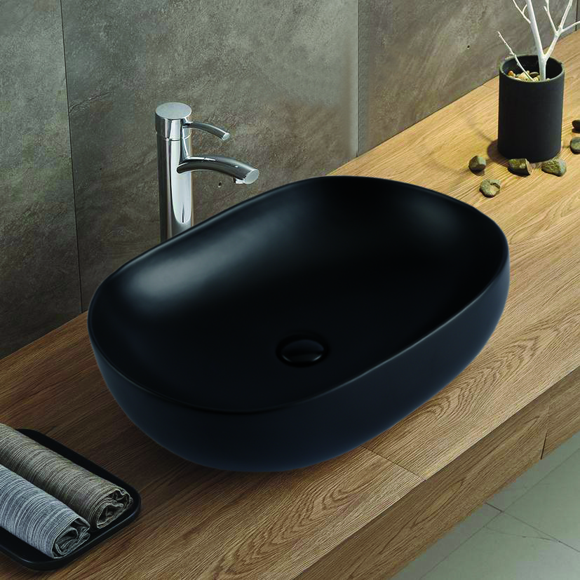 Приобрести azario раковина накладная 60х41,5 см, чёрный матовый az-78326mb