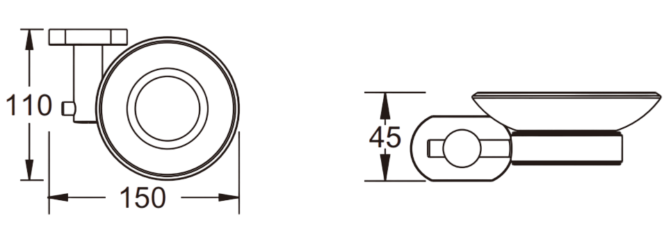 Приобрести мыльница настенная vieir v5103g серая