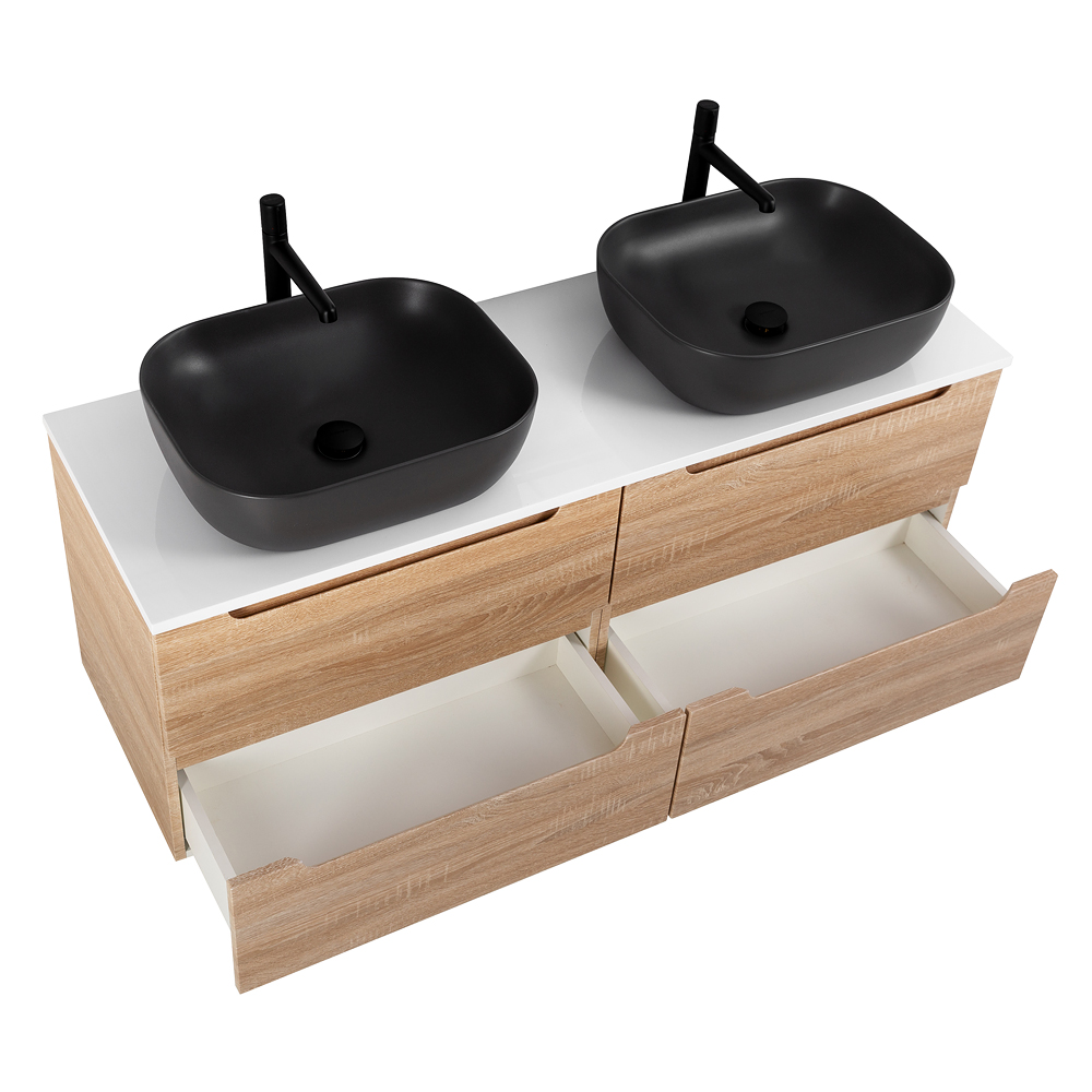 Приобрести belbagno тумба со столешницей etna 120 см, подвесная rovere bianco