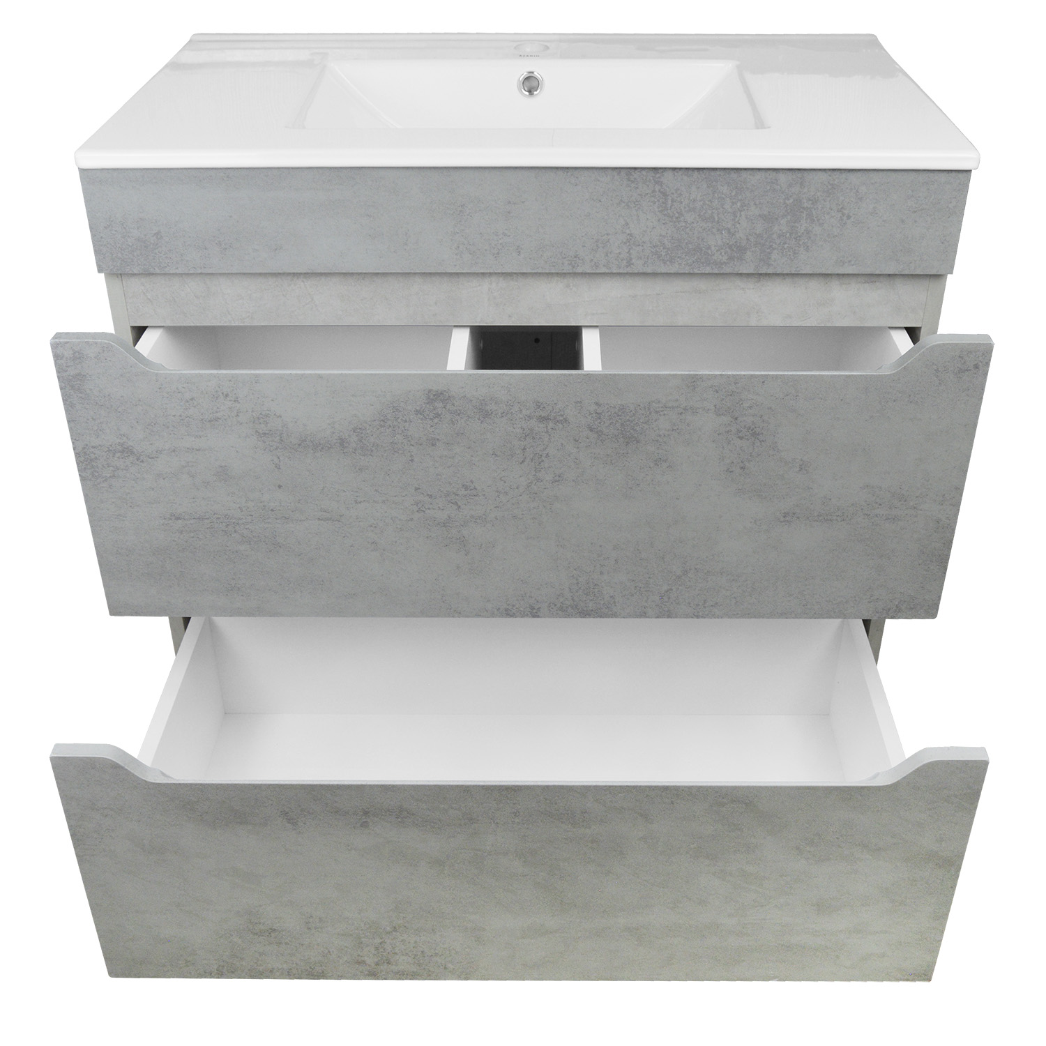 Приобрести loranto тумба напольная с раковиной florena 80 81х81 см, светлый бетон (cs00086992)