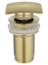 Донный клапан для раковины 1 1/4 WONZON & WOGHAND, Брашированное золото (WW-88SS08-BG)