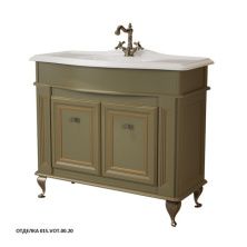 Caprigo Тумба с раковиной FRESCO 100 см, зеленая, эмаль