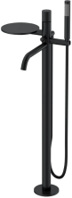 Boheme Смеситель для ванны Stick, напольный, черный 129-BB.4