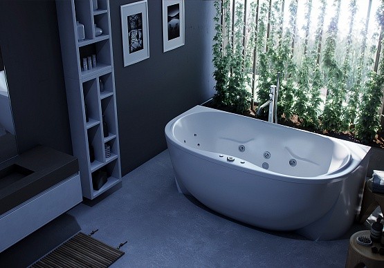 Приобрести акриловая ванна aquatek мелисса 180x95 см